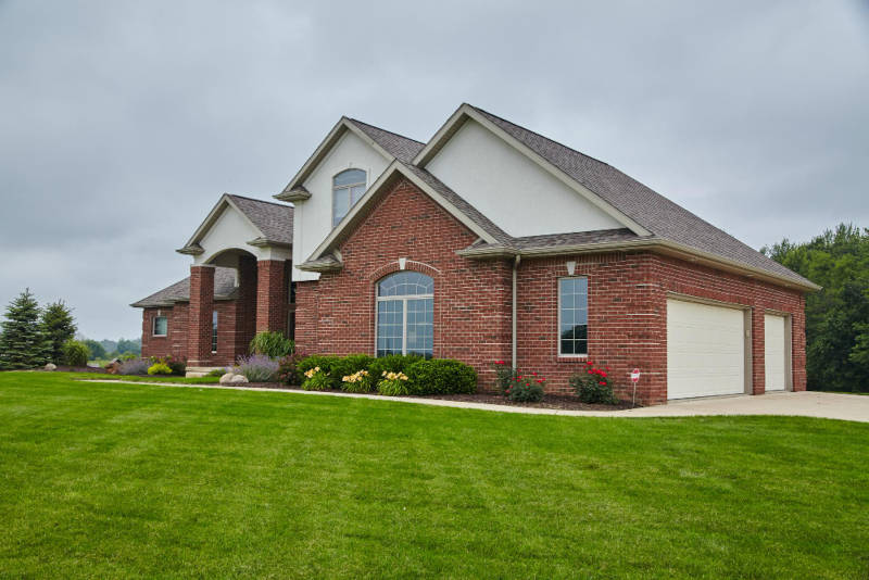 Elegant Suburban Red Brick Home